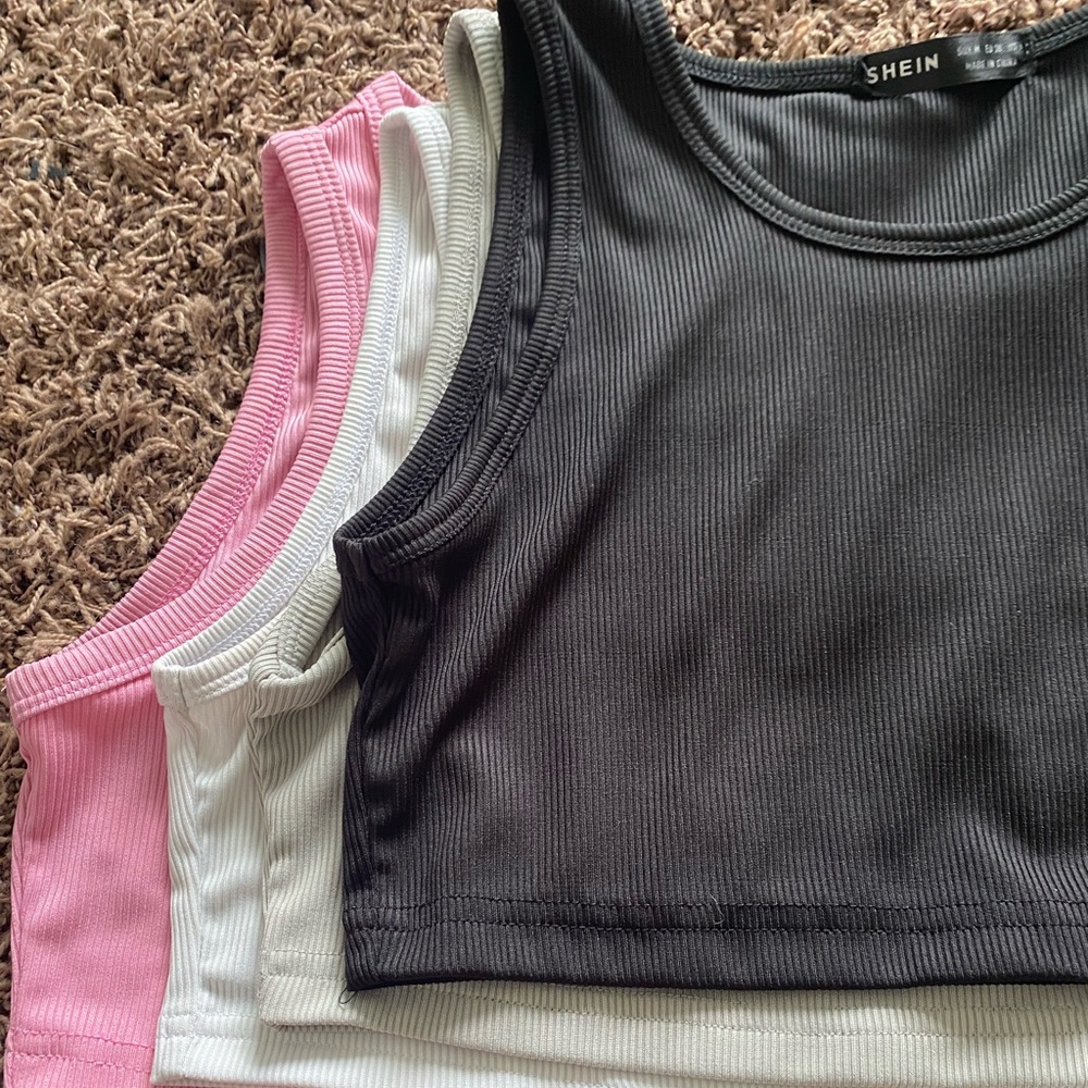 cropped tank top set of 4